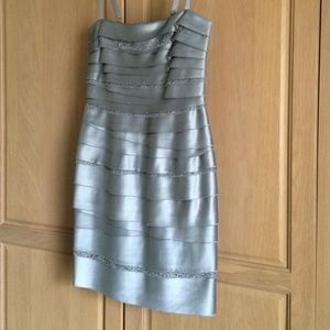 Silver cocktail dress