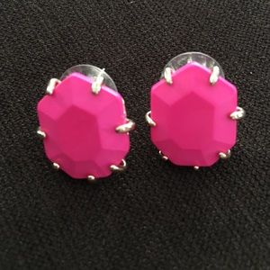 Kendra Scott Morgan Stud Hot Pink Earrings