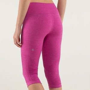 Lululemon In the Flow Crop in Pink!