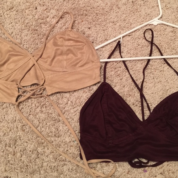Kendall & Kylie Other - Kendall and Kylie crossback and lace up bralette!