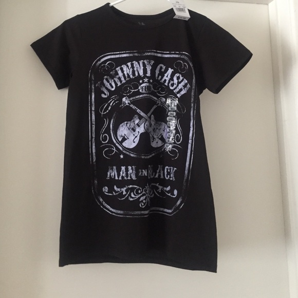 NWT Johnny Cash Black T Shirt