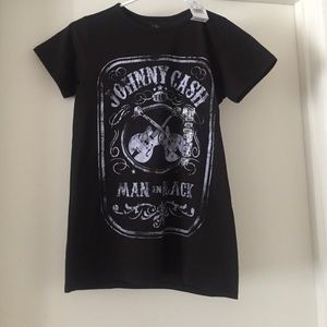 NWT Johnny Cash Black T Shirt