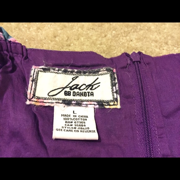 Pretty purple and green floral dress - Picture 4 of 4