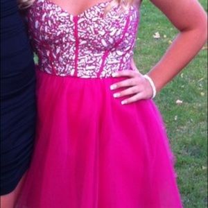 pink homecoming dress