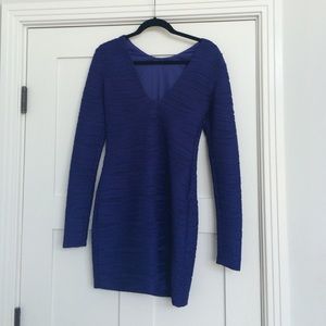 Royal Blue bodycon cocktail dress