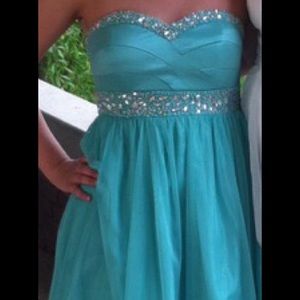 blue homecoming dress