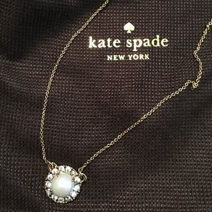 ⚪️Gold Pearl & Diamond Kate Spade Necklace⚪️