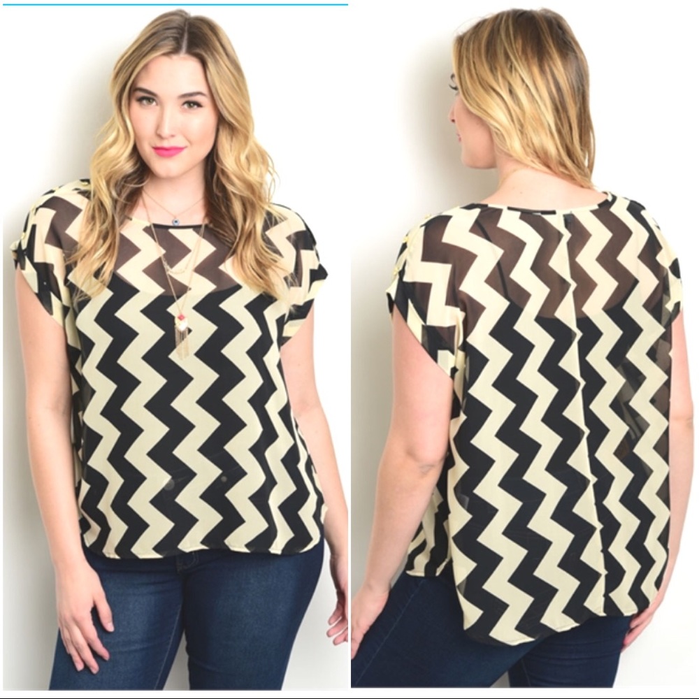 🎉🎉 Tan & Black Zigzag🎊🎊