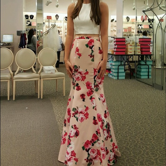 Sherri Hill Dresses & Skirts - Two piece Xscape floral prom dress