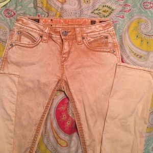 Tan/orange Rock Revival skinny jeans!