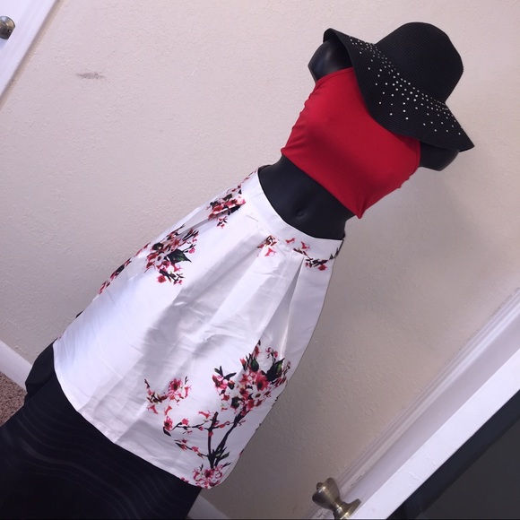 Floral Printed Midi Skirt