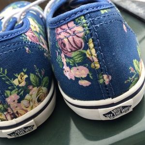 Blue Floral Vans