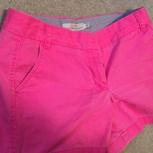 J. Crew hot pink Chino shorts
