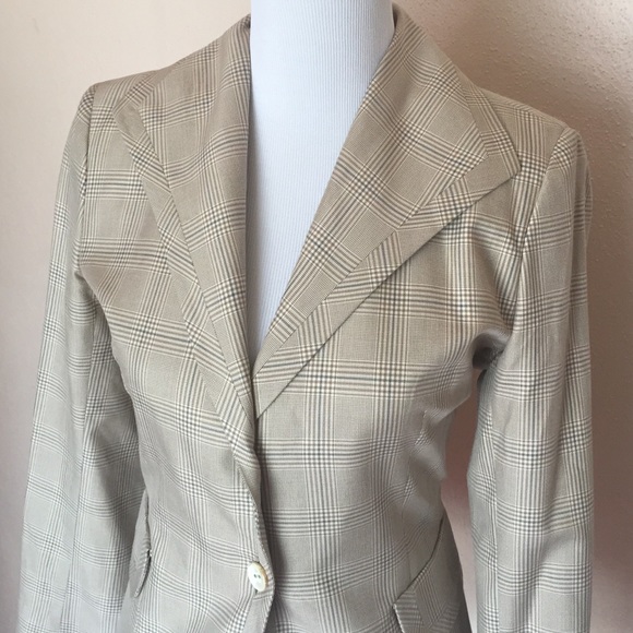 Agnona plaid blazer