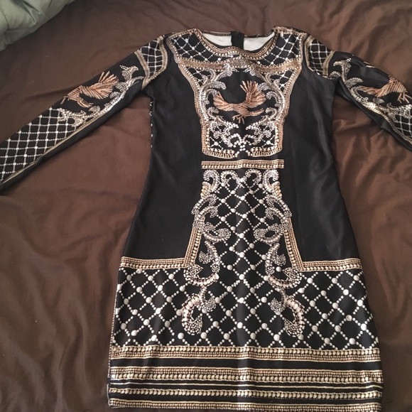 Digital Print Polyester Sheath Mini Dress