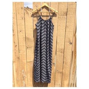 zig zag maxi dress