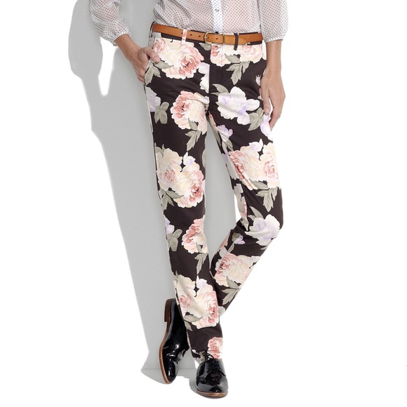 Rose Floral Trousers - Picture 2 of 4