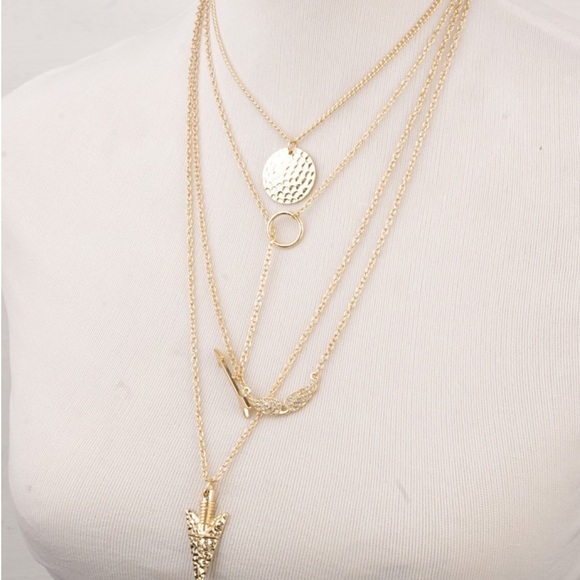 Europe 4 Layers Necklace