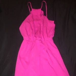 Super cute hot pink boutique dress