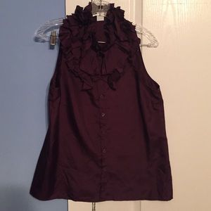 JCrew size 8 Plum Silk Top