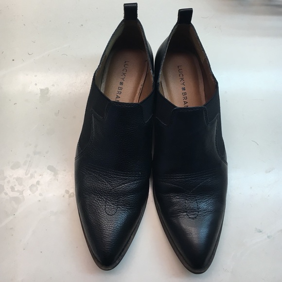 Lucky Brand Black Ankle Booties