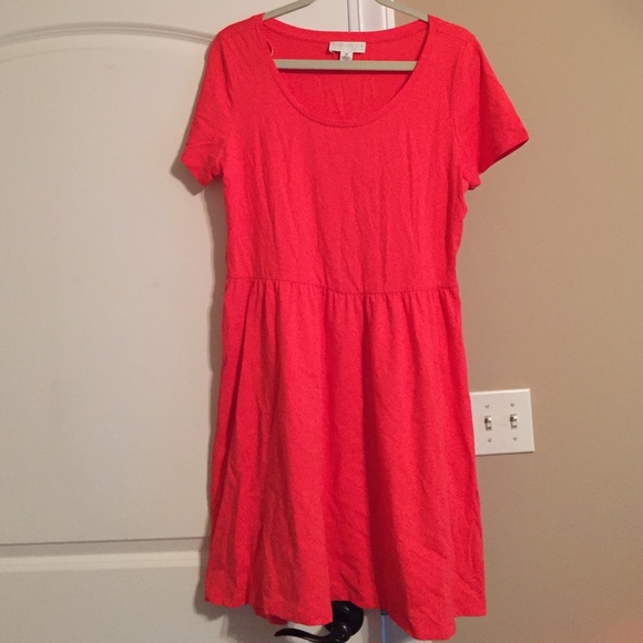 Forever 21 Coral Skater Dress- NEVER WORN