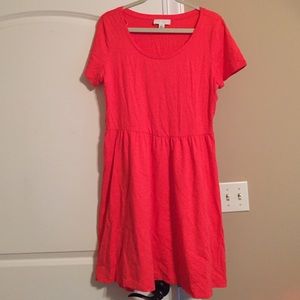 Forever 21 Coral Skater Dress- NEVER WORN