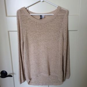 Knitted "waffle" sweater