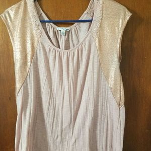 Pink sequence flowly shirt