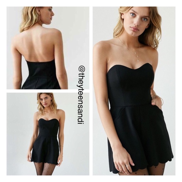 Urban Outfitters Cooperative Chloe Black Romper - Picture 2 of 2