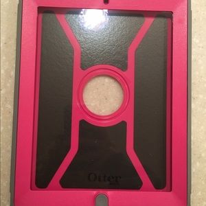Pink and Gray OtterBox iPad case