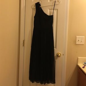 One shoulder formal maxi dress