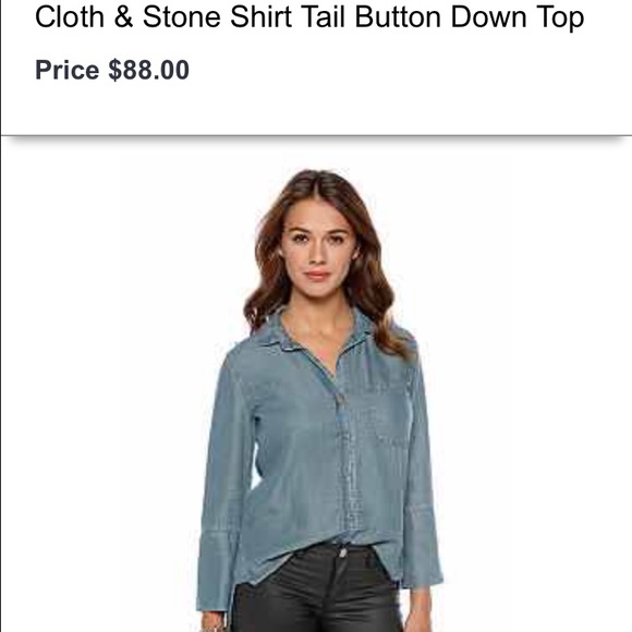 Cloth and Stone Shirt Tail Button Down