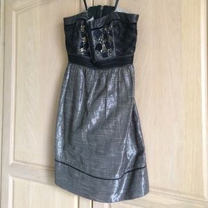 Metallic mini dress