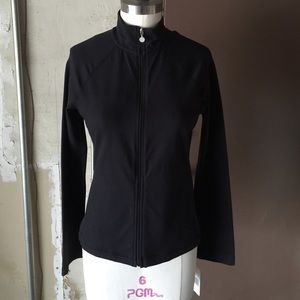 Beyond yoga classic black jacket