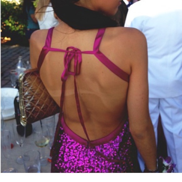 Prom dress open back