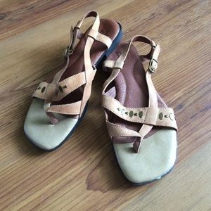 Tan leather sandals