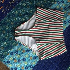 AA Striped High Waist Swim