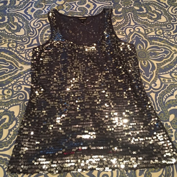 Sequined Tank Top