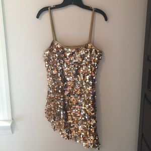 Vintage 1970's Gold/Silver Sequin Paillette Tunic
