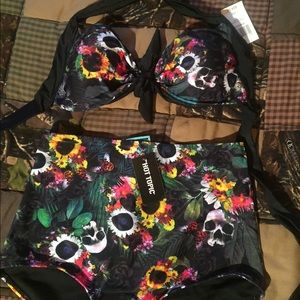 Skull and Flower Bikini