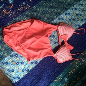 Aerie One Piece Pink Monokini