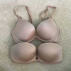 Two Victoria Secret bombshell bras