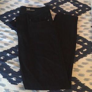 Black J. Crew Ankle Jeans