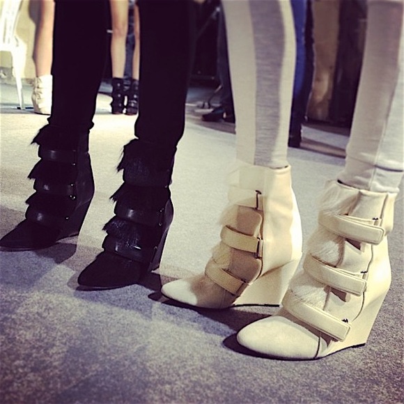 Isabel Marant Pierce Runway Leather/Suede/Fur Boot - Picture 1 of 4