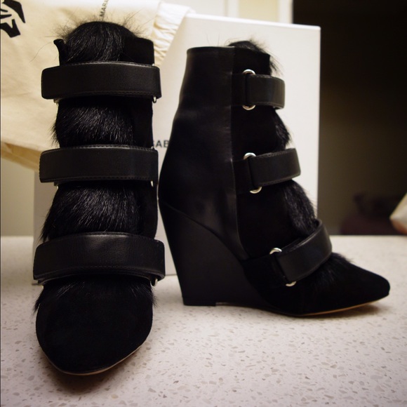 Isabel Marant Pierce Runway Leather/Suede/Fur Boot - Picture 2 of 4
