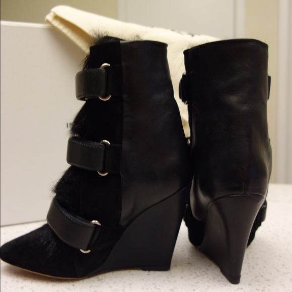 Isabel Marant Pierce Runway Leather/Suede/Fur Boot - Picture 3 of 4