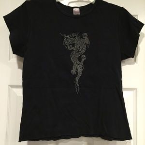Black dragon shirt