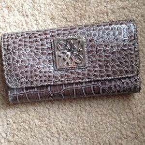 Faux snakeskin wallet