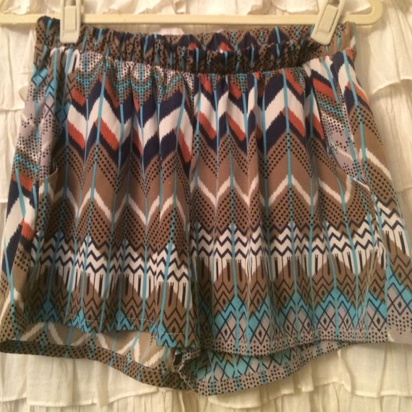 Tribal Print Shorts